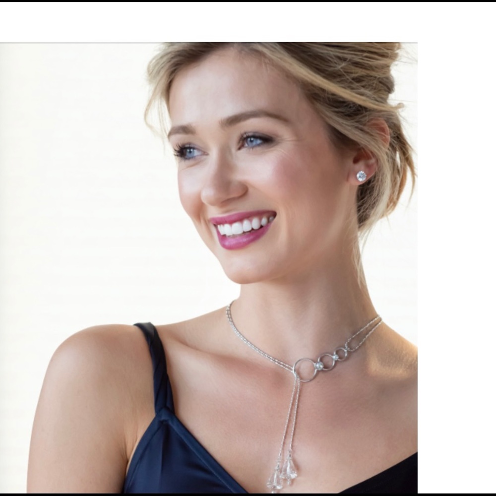 Touchstone crystal bu Swarovski necklace  NEW IN BOX